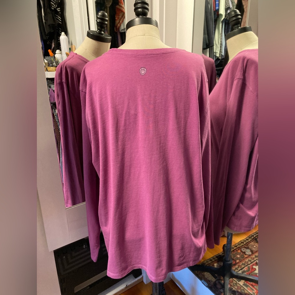 Life is Good - Women's Lilac Long Sleeve Top, “Snow Day”, Size XL - Picture 3 of 11